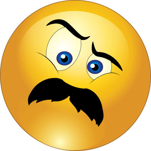 Gallery For Angry Smiley Face Clip Art - Emoticons With Moustache (1024x1024)