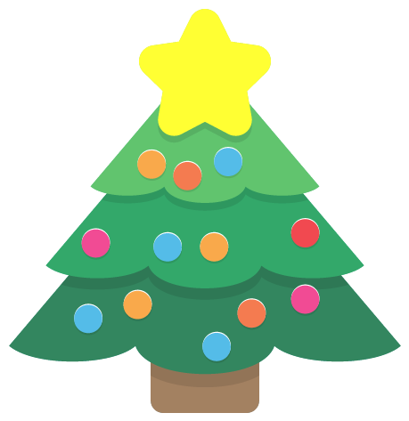 Cute Christmas Tree Clipart - Cute Christmas Tree Cartoon (500x500)