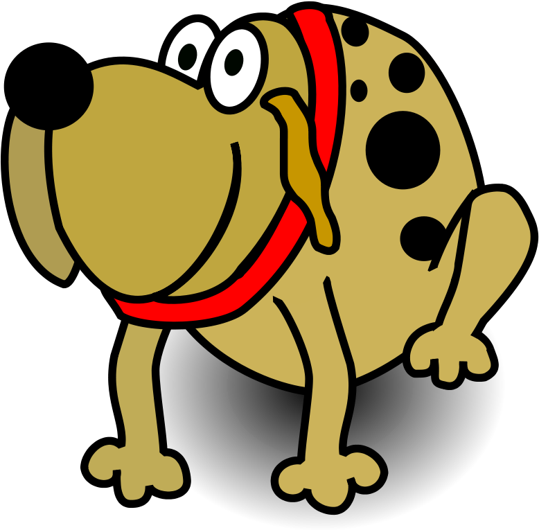 Fat Dog Cartoon Png (800x800)
