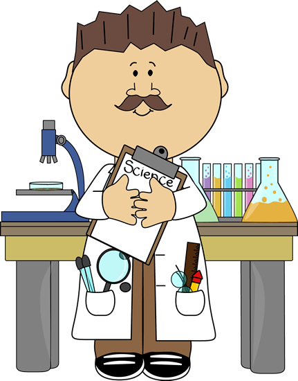 Science Teacher In Class - Science Teacher Clipart (431x550)