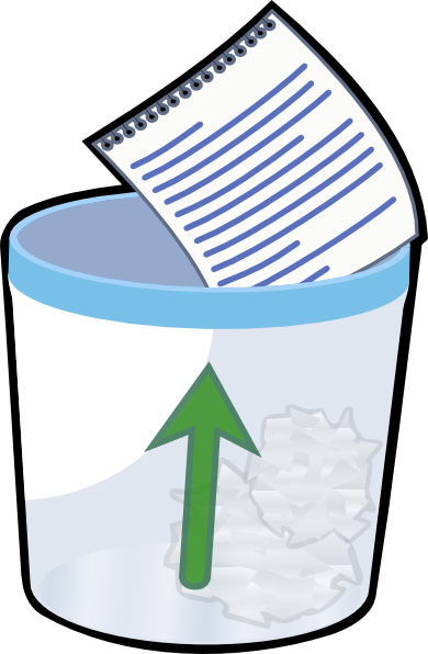 Classroom Trash Can Clipart - Classroom Trash Can Clipart (390x596)