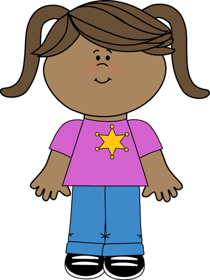 Line Leader Clip Art Preschool - Clipart Girl (414x550)