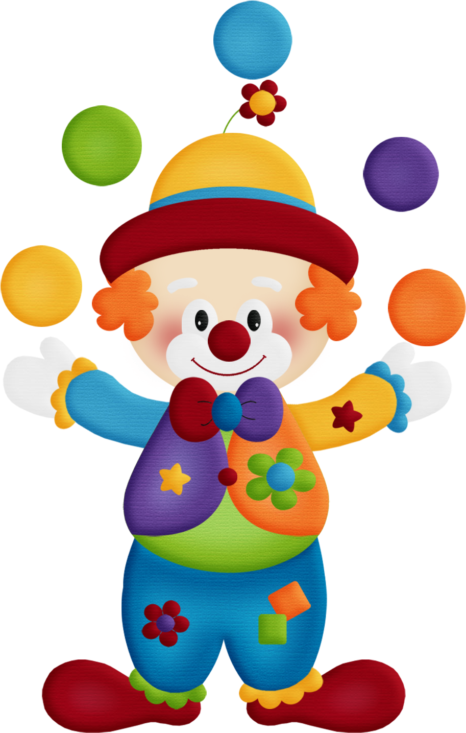 Aw Circus Clown - Payasos De Circo Png (921x1443)