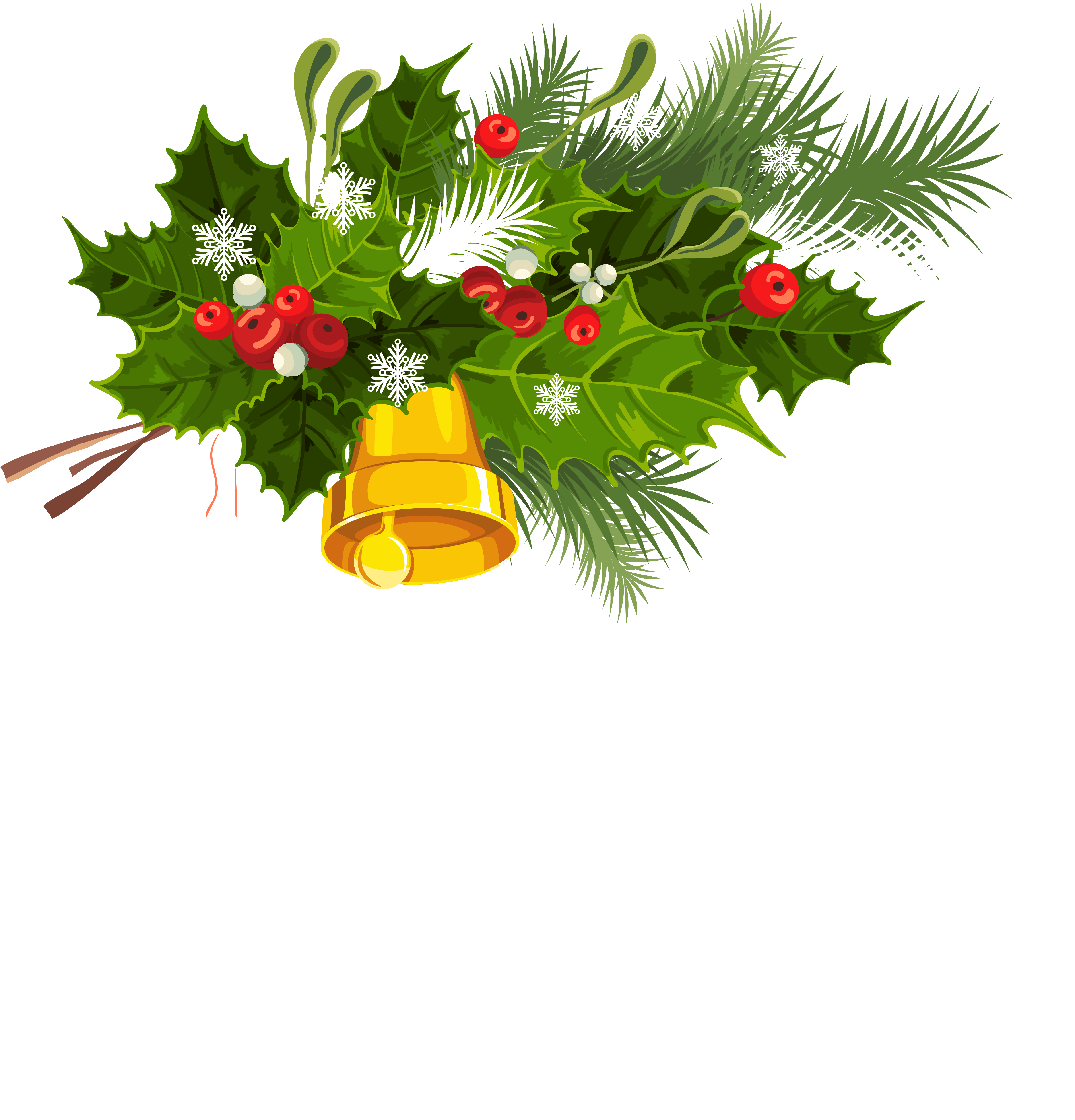 Xmas Stuff For Christmas Bells Clip Art Library - Mistletoe Border Png (4999x5066)