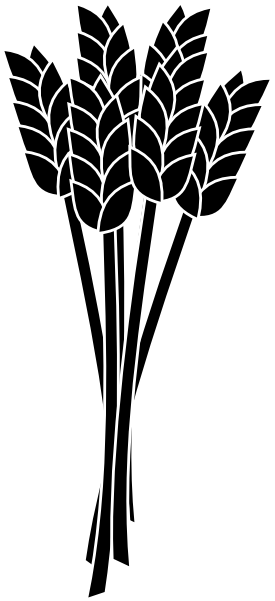 Wheat Black And White Clip Art (318x600)
