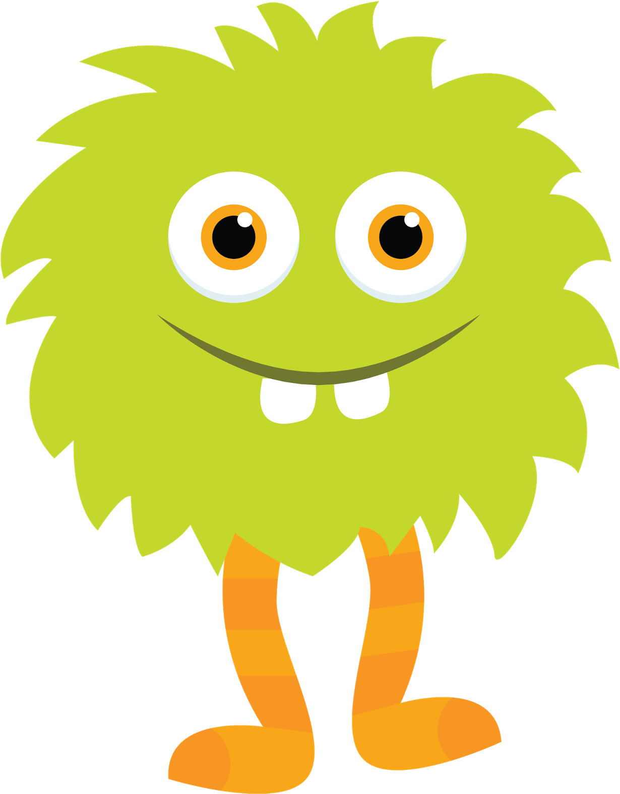 Little Monster Clipart Green Monster 2 By Little Apples - Monster Clipart (1600x1600)