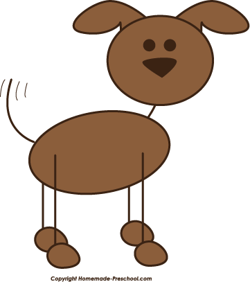 Stick Dog Clipart - Dog Clip Art Stick Figure (361x407)