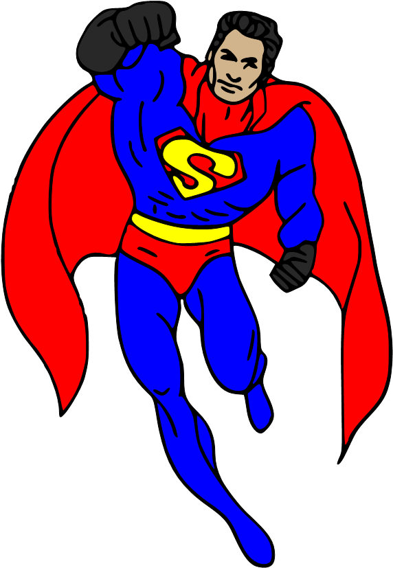 Clipart Info - Superman Clip Art Png (599x848)