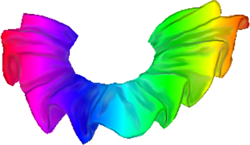 Clown Clipart Collar - Rainbow Hat Clip Art (500x291)