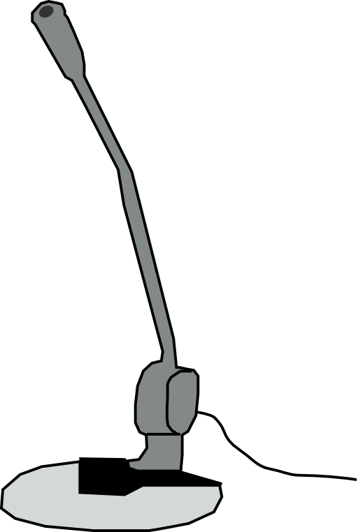 Computer Microphone Black And White (512x762)