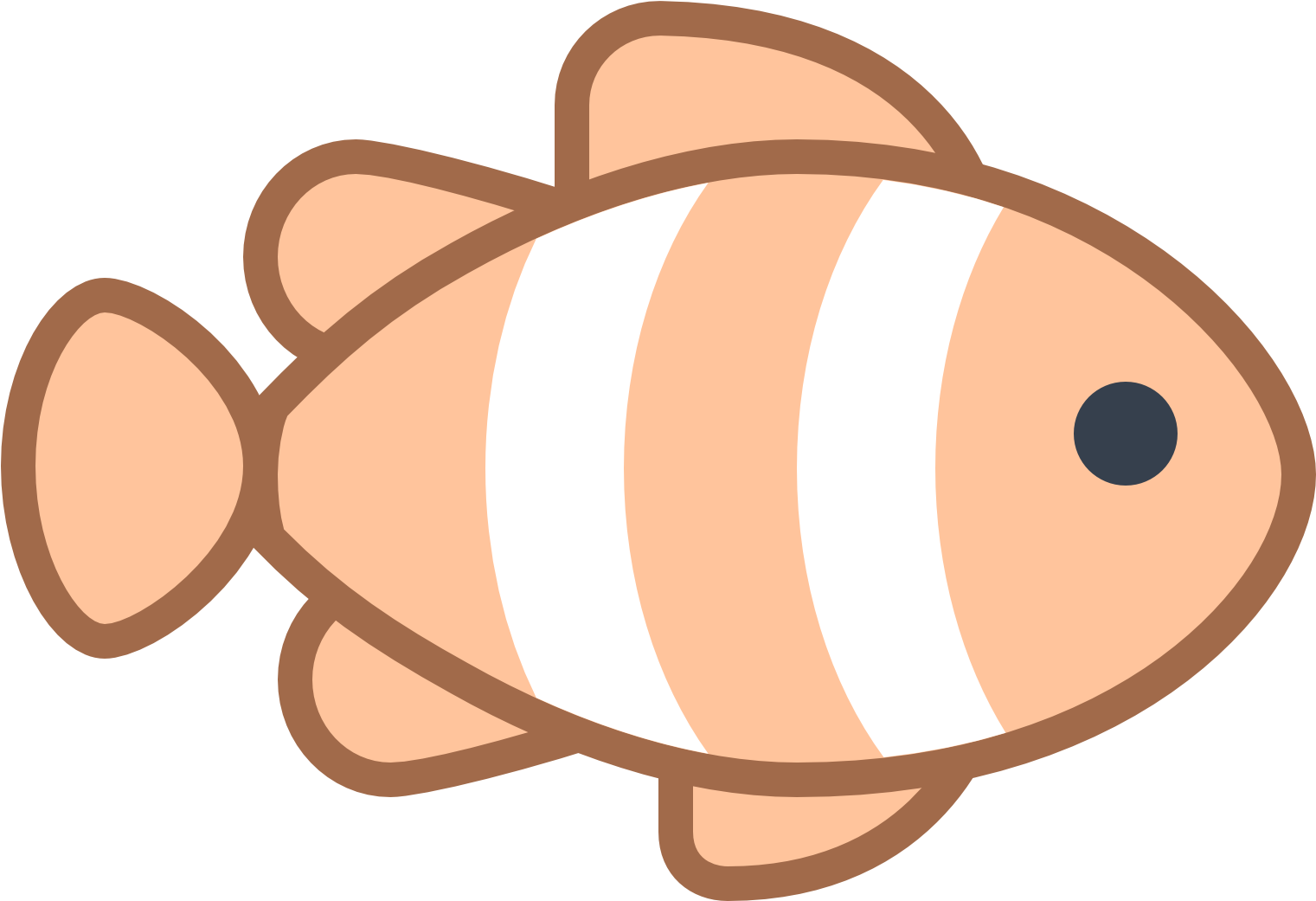 Clownfish Clipart Fish Fin - Clownfish Logo (1600x1600)