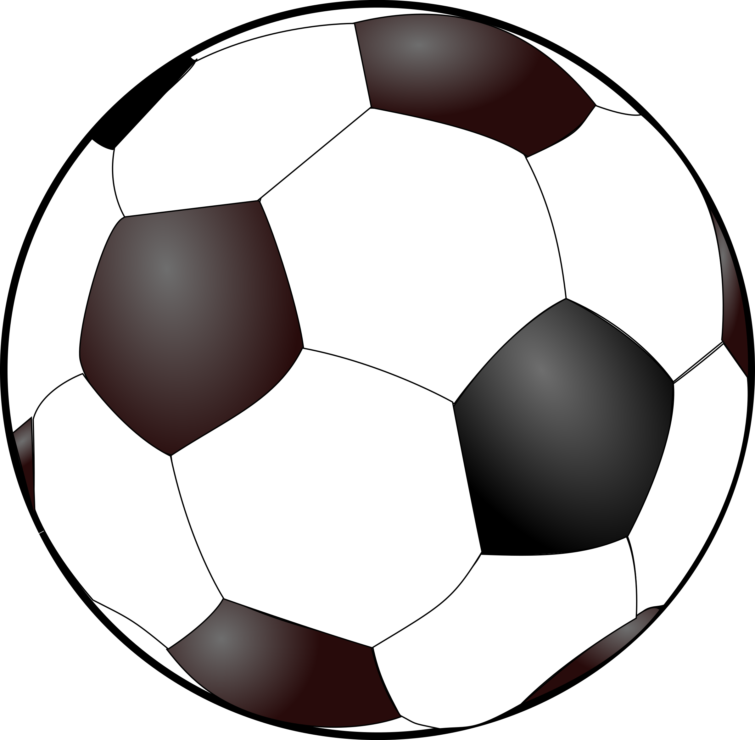 Big Image - Soccer Ball Free Clip Art (2400x2353)