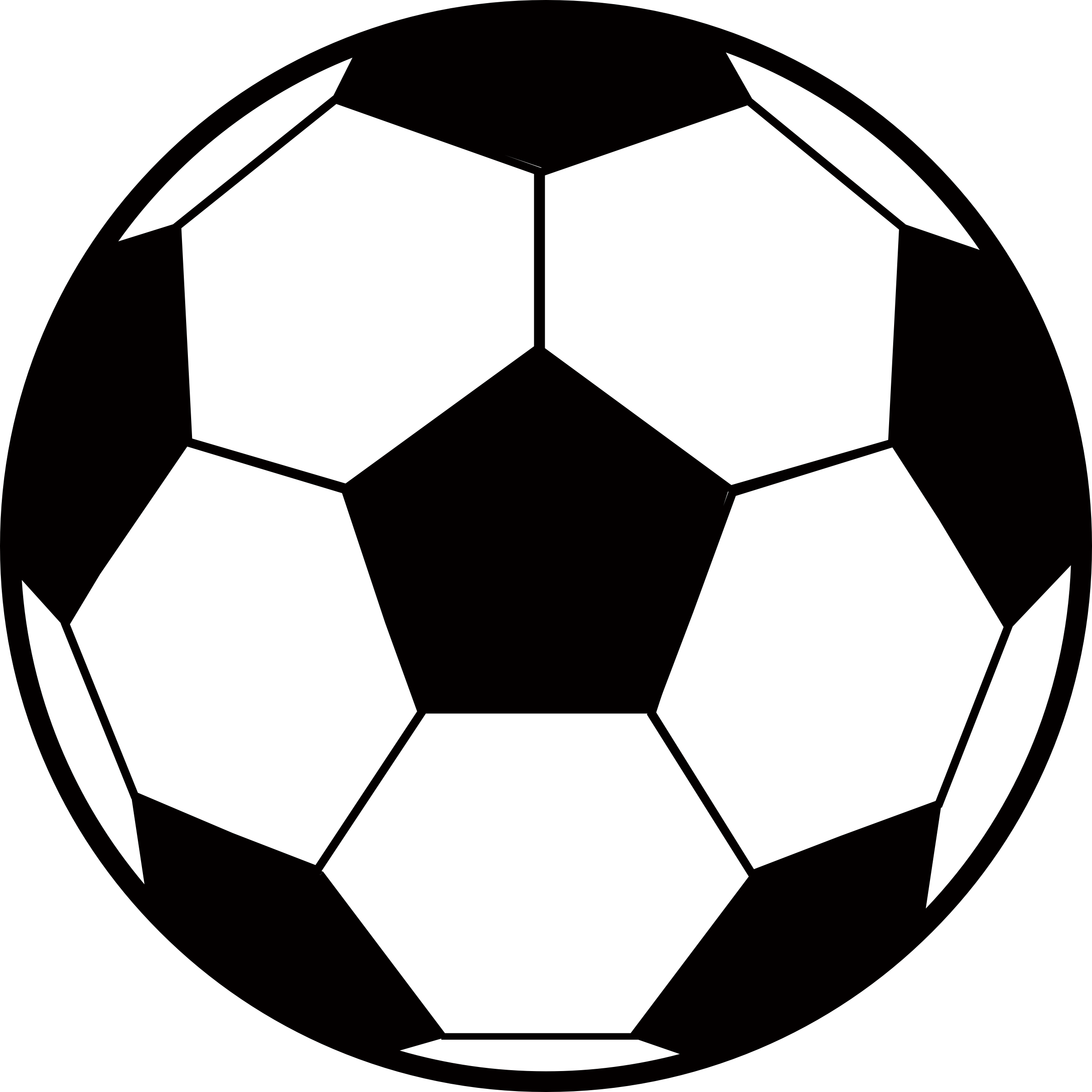 Related Clipart Of Soccer Ball - Soccer Ball Clip Art (2400x2400)