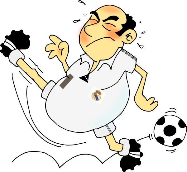 Soccer Player Clip Art At Clker - Lustiger Fußball-vati Karte (600x552)