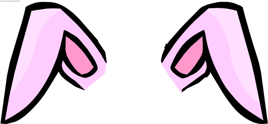 Rabbit Ear Clipart - Easter Bunny Ears Png (885x410)