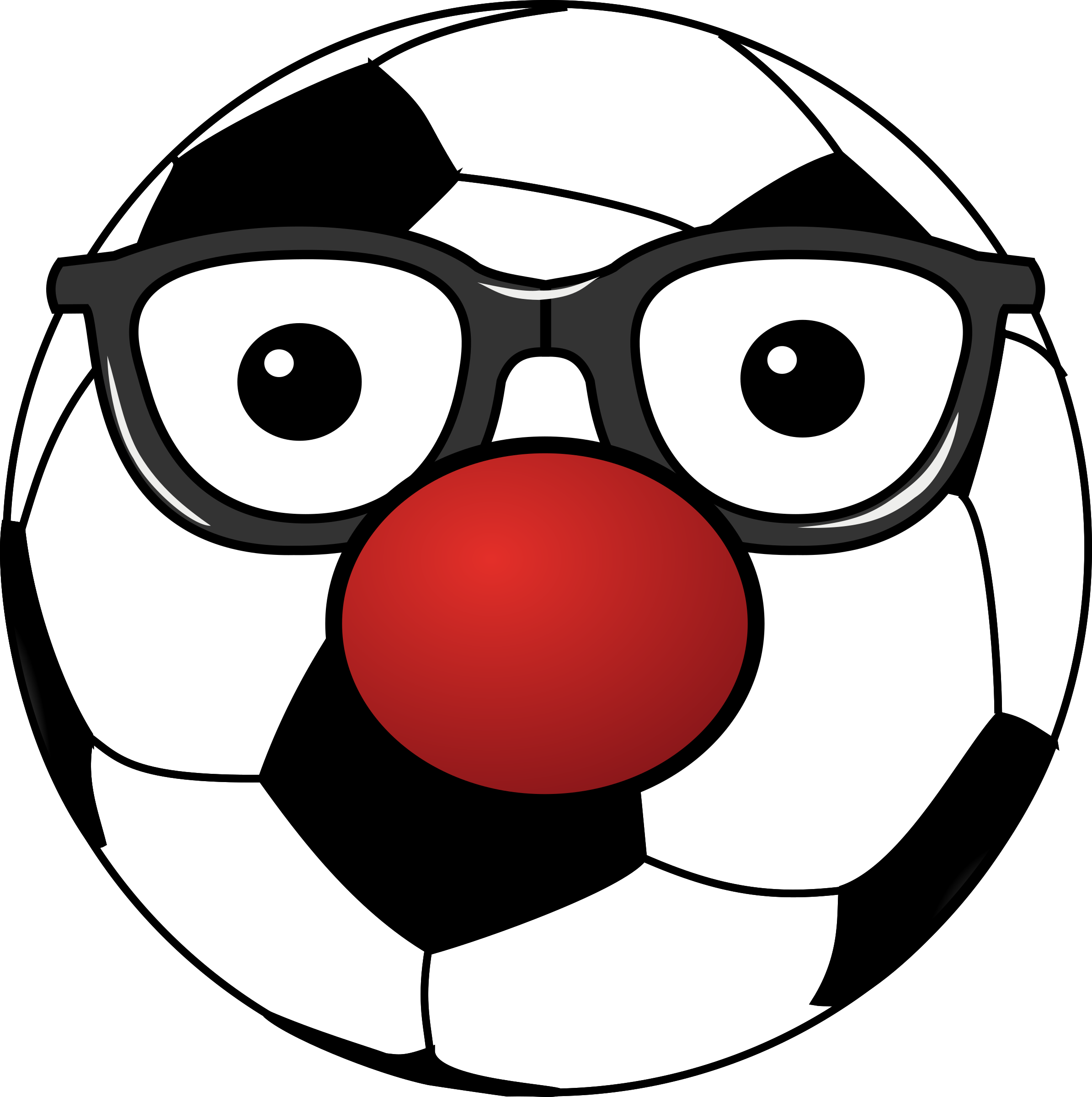 Clipart Of A Soccer Ball - Funny Soccer Ball Clipart (2389x2400)