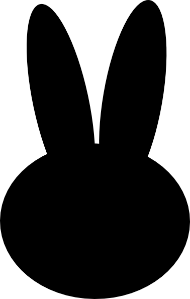 Bunny Head Clipart (378x593)