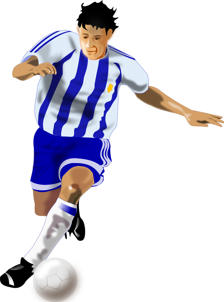 Onlinelabels Clip Art - Football Player Clipart Png (742x1000)