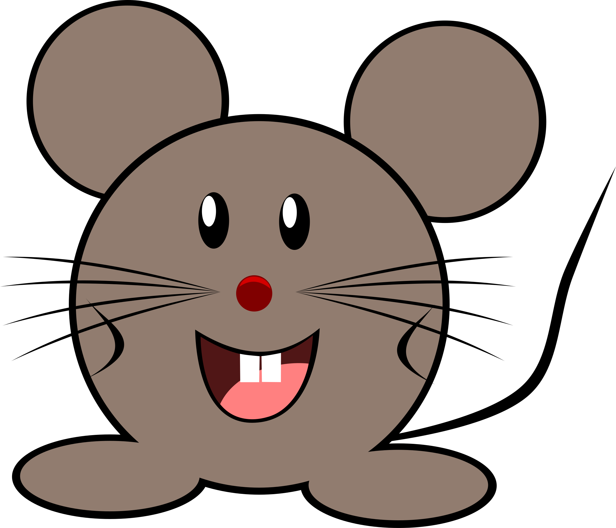 Computer Mouse Clipart Free Images - Caricatura De Un Raton (2400x2058)