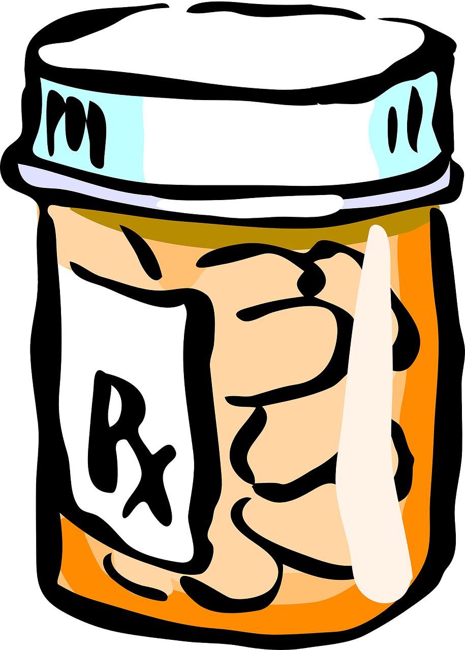 Pill Bottles Clip Art (915x1280)