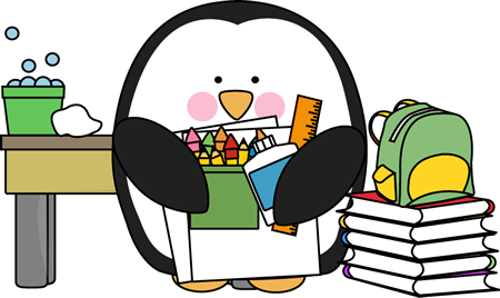 Penguin Class Substitute - Back To School Penguin (450x268)
