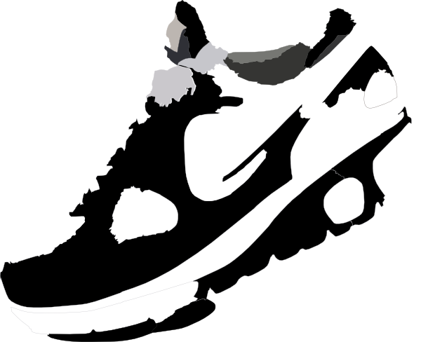 Soccer Clipart Sneaker - Running Shoes Vector Png (600x488)