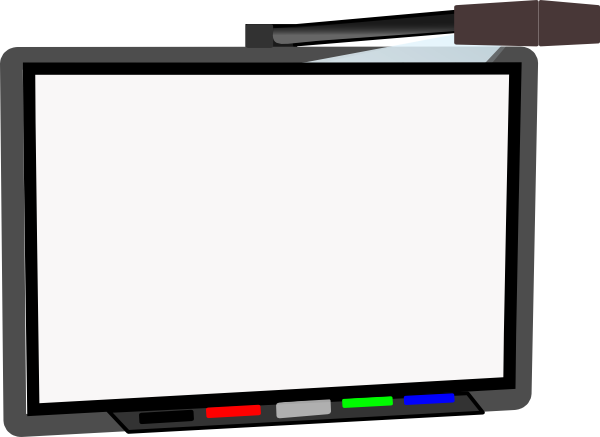 Smart Classroom Clipart - Led-backlit Lcd Display (600x437)