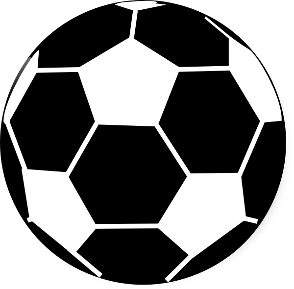 Football Black And White Football Clipart Black And - Football Black & White (600x590)