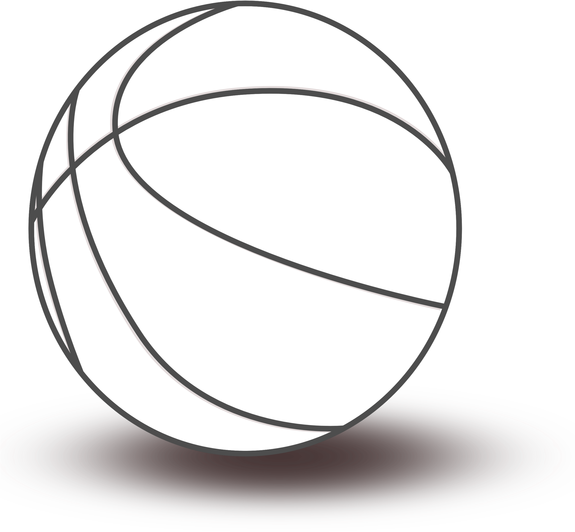 Basketball Black And White Black And White Basketball - Clipart Toys Black And White (2427x2647)
