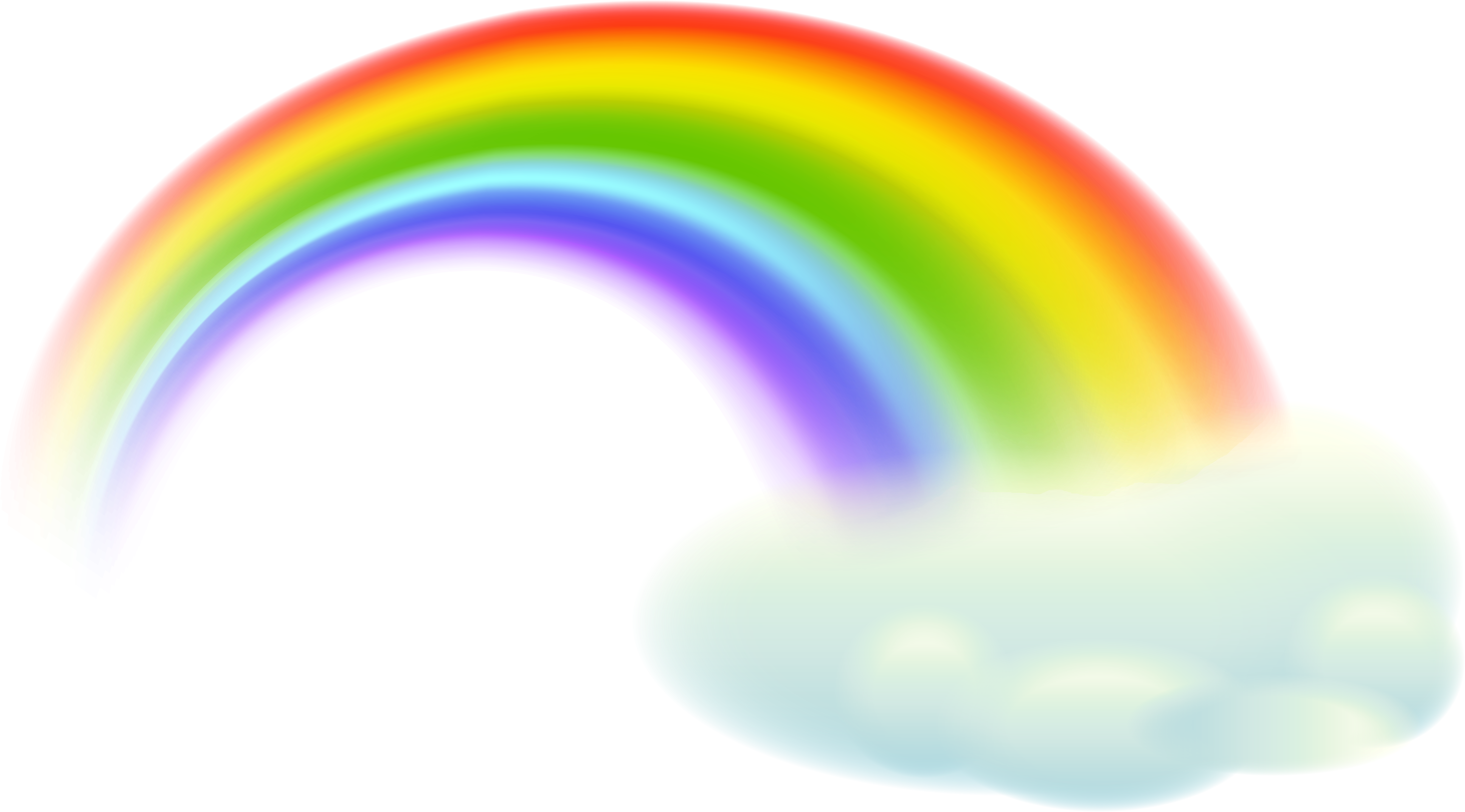 Rainbow Clipart Transparent Pencil And In Color Rainbow - Rainbow And Cloud Clipart (8000x4449)