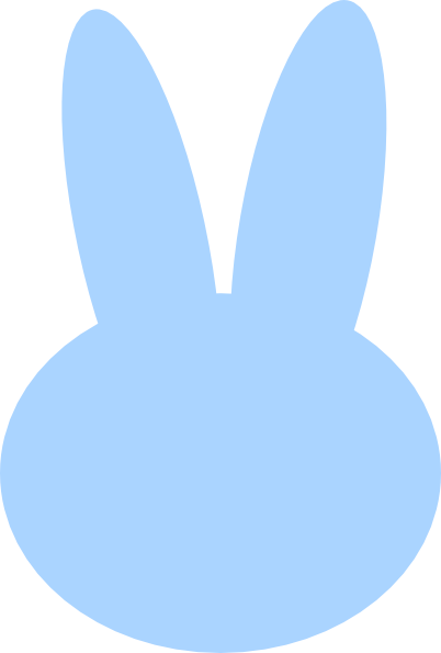 Bunny Head Silhouette (402x595)