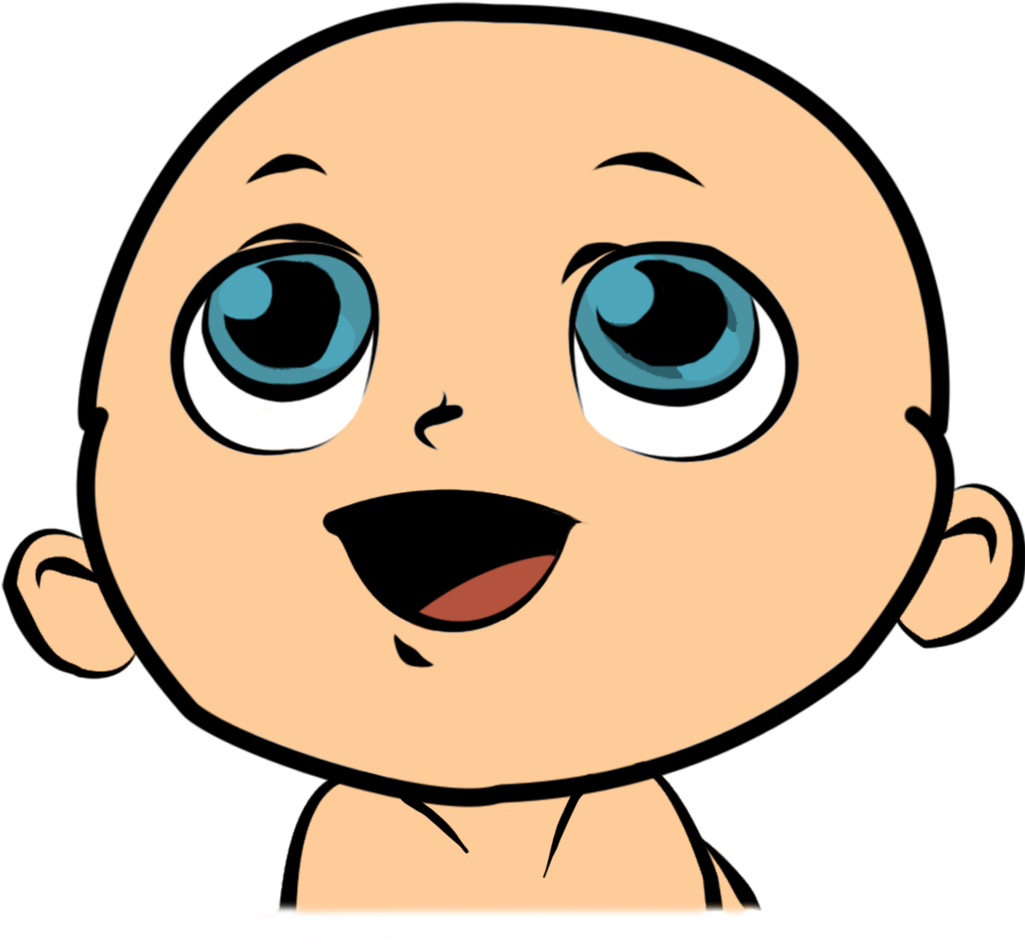 Gnat - Clipart - Cute Baby Face Clipart (1024x1024)