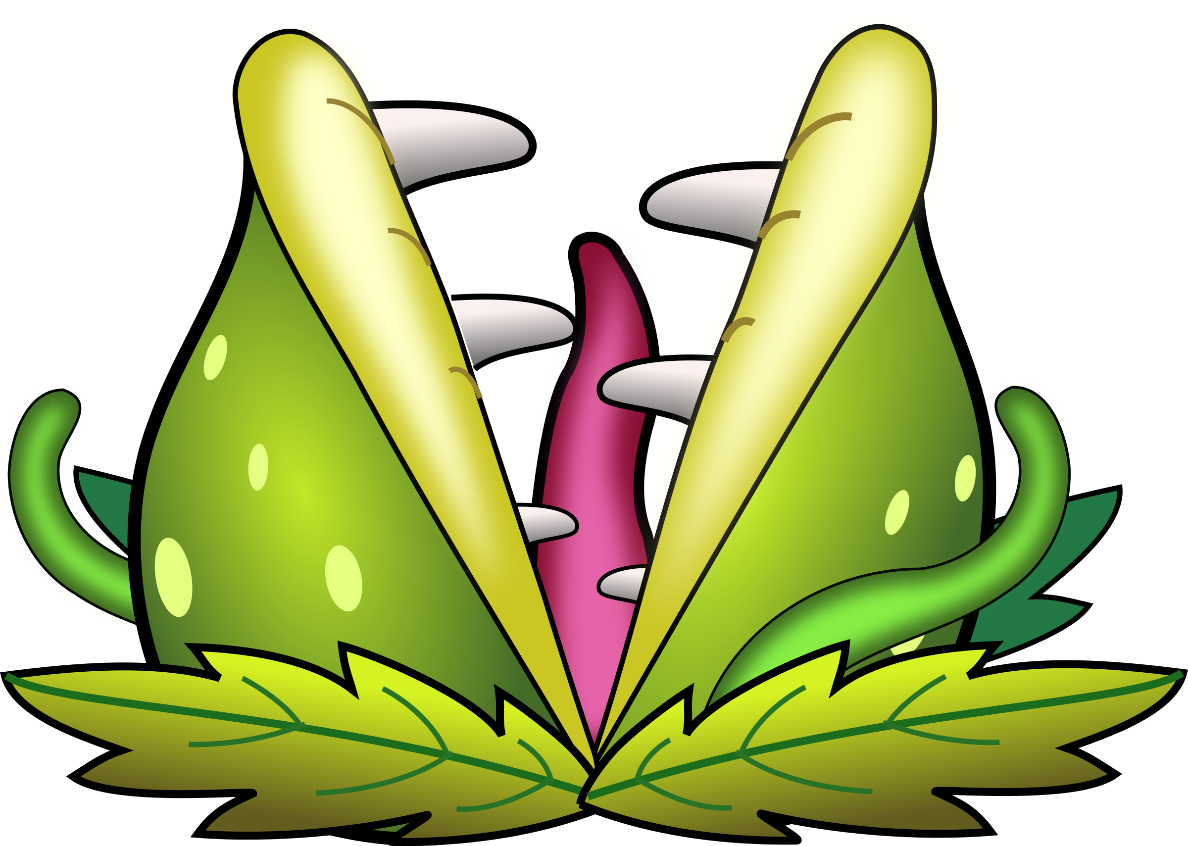 Clipart Info - Carnivorous Plant Clipart (2400x1709)