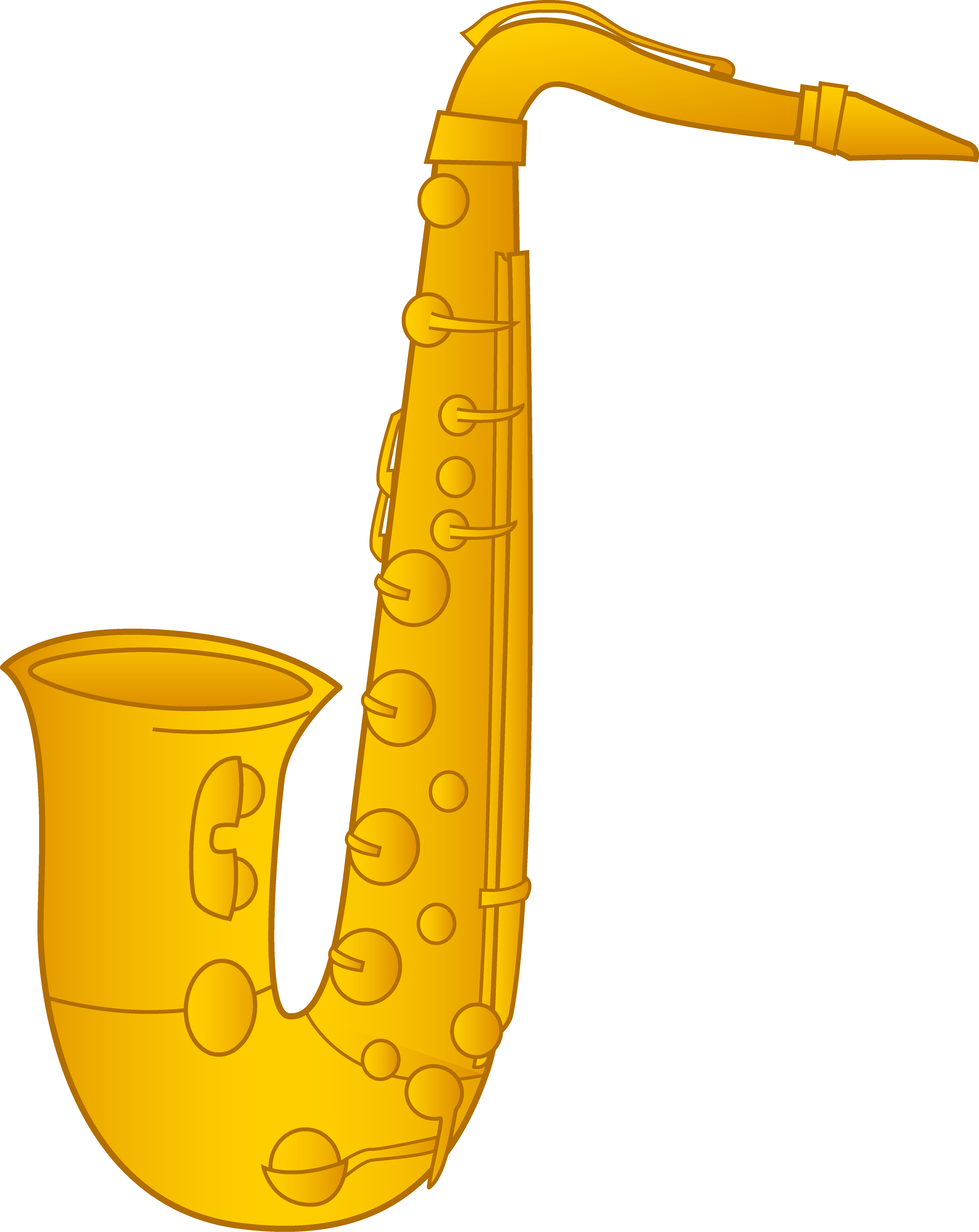 Saxophone Clip Art Pictures - Saxophone Clipart (5286x6655)