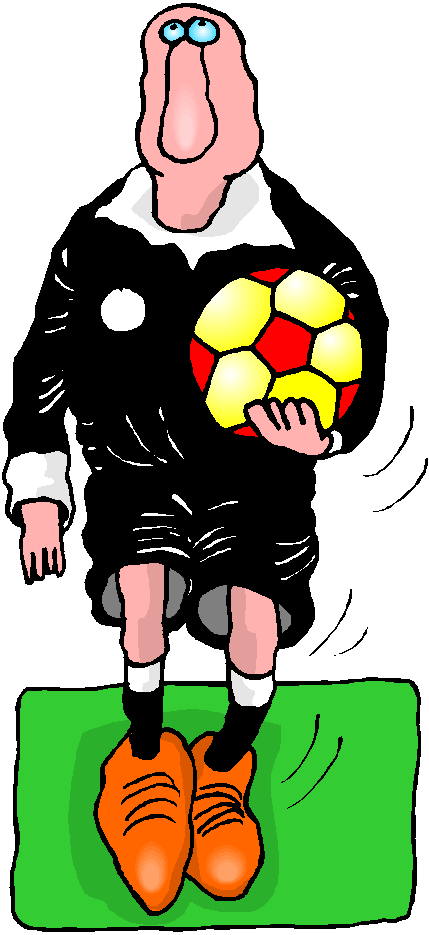 Association Football Referee Penalty Card Clip Art - Soccer Referee Clipart (429x935)