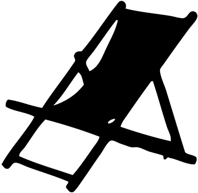 Deck Chair Silhouette - Deck Chair No Background (886x859)