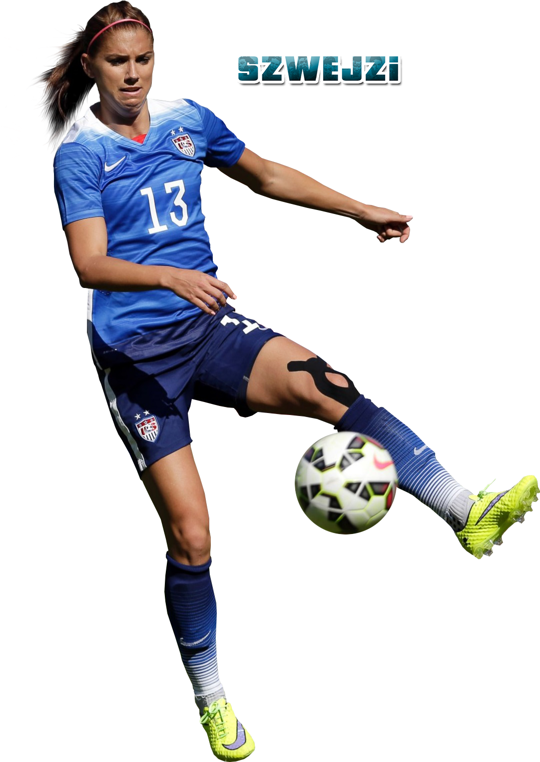 Alex Morgan By Szwejzi Alex Morgan By Szwejzi - Alex Morgan Clip Art (1104x1554)