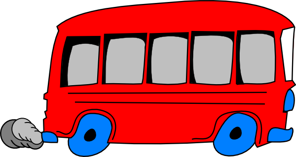 Red School Bus Clip Art - Red Bus Clipart (600x319)