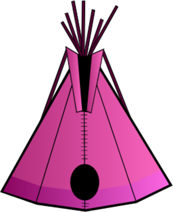 Tent Clip Art Images Free Clipart 4 - Native American Teepee Clipart (600x733)