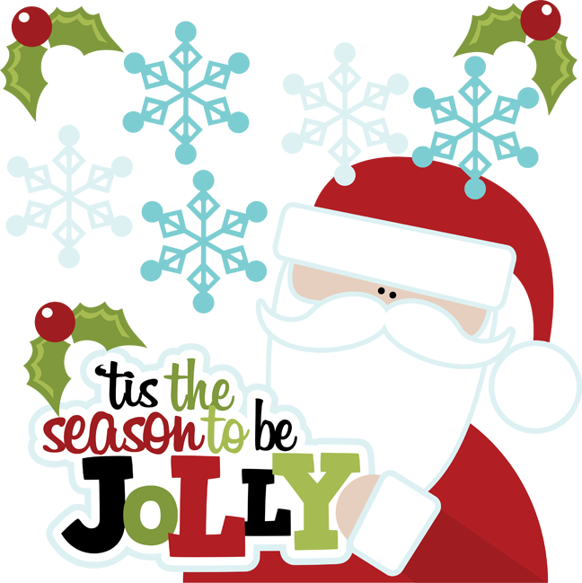 Tis The Season To Be Jolly Cuttable Scrapbook Svg Files - Tis The Season To Be Jolly (648x649)
