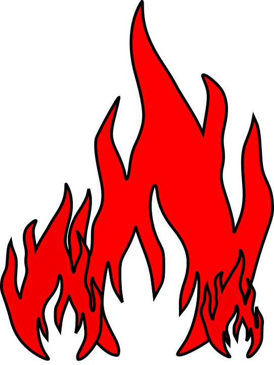 Fire Clip Art (542x720)