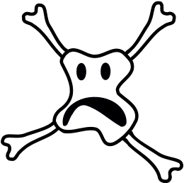 Scary Smiley Skull Clipart, Vector Clip Art Online, - Scary Clip Art (637x900)