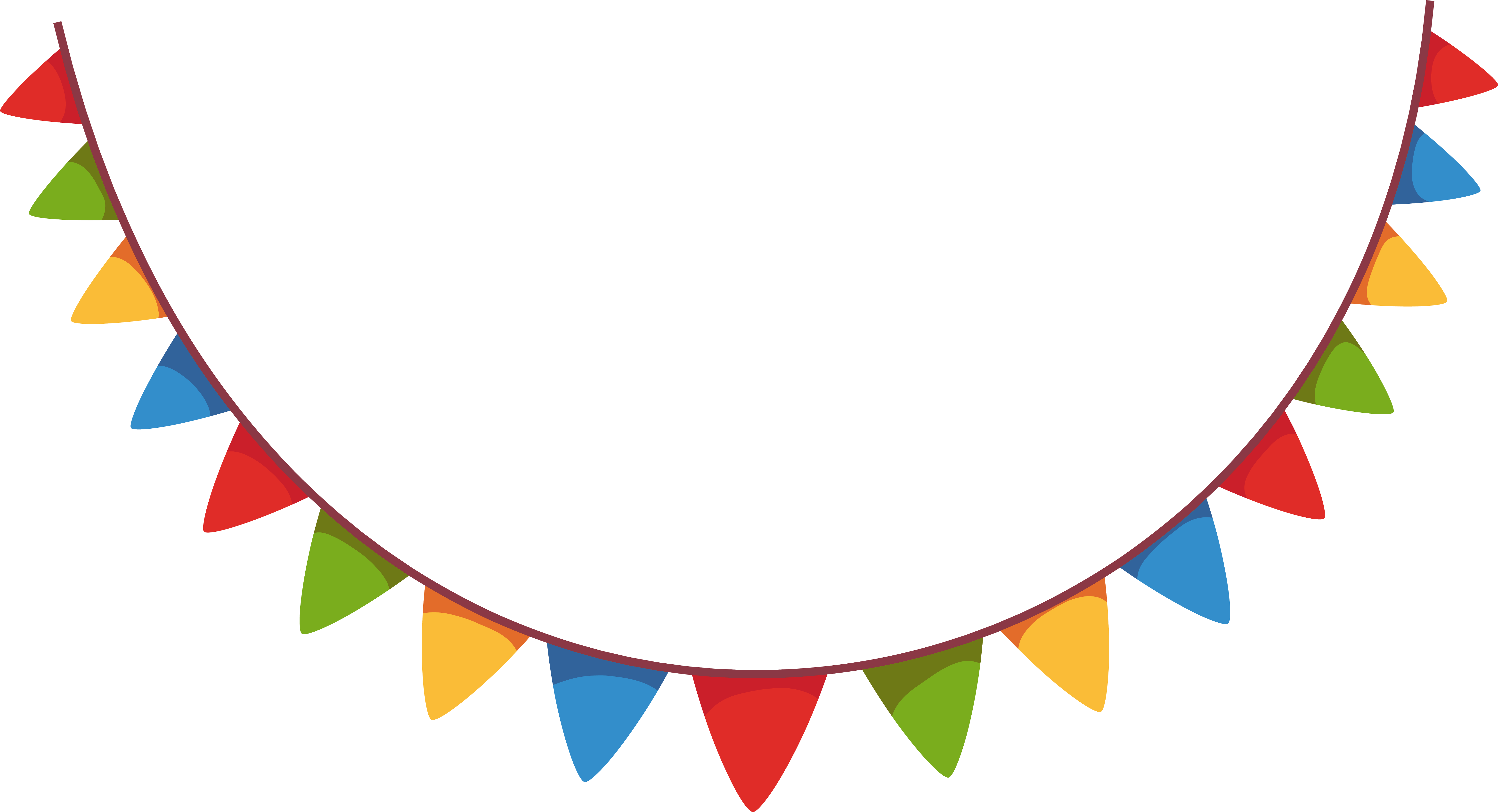 Party Streamer Decoration Png Clipart Picture - Decorations Clip Art (6323x3428)