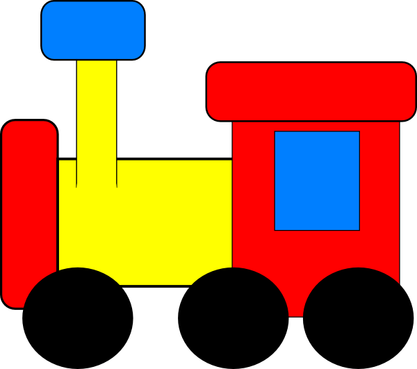 Train Clip Art At Clker - Train Clip Art Red (600x531)