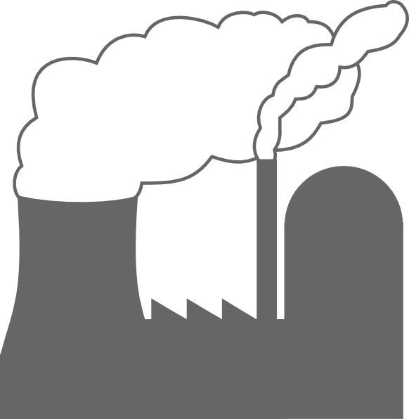 Power Plant Clip Art At Clker - Power Plant Clipart Png (582x596)