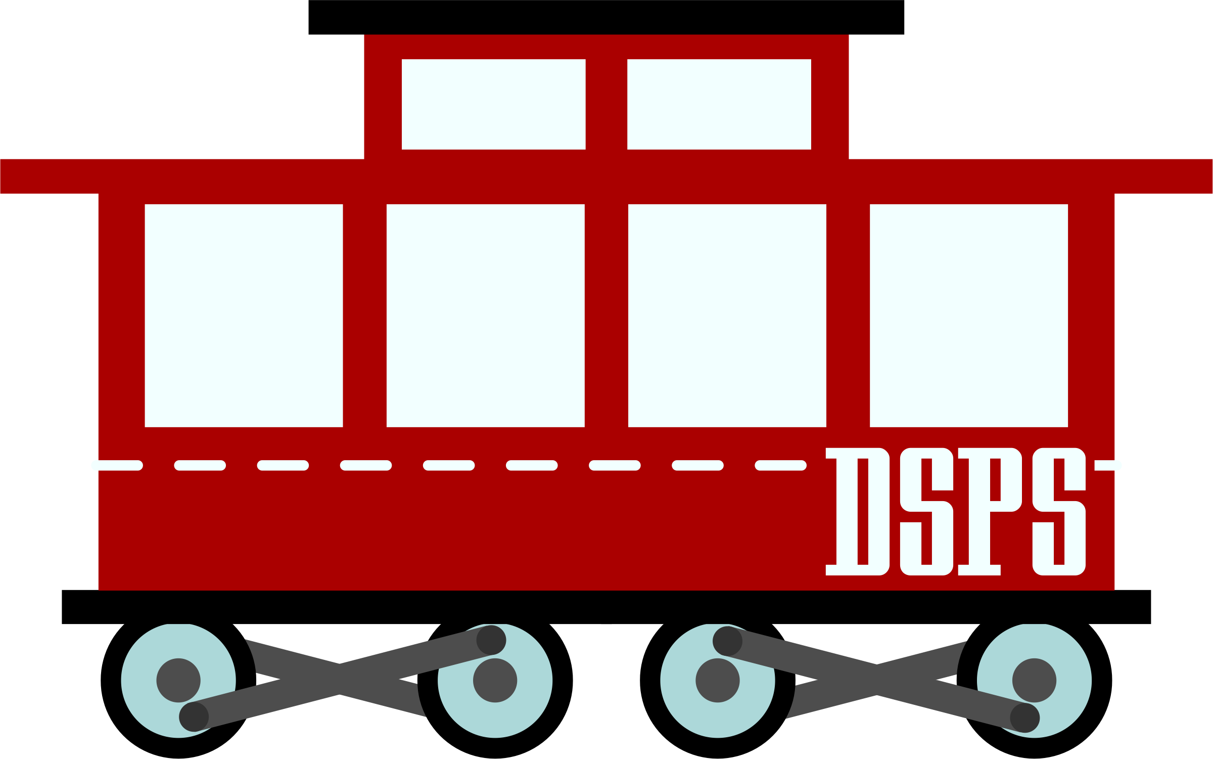 Wagon Train Clipart Clip Art Of Train Clipart - Train Vector Png (2400x1501)