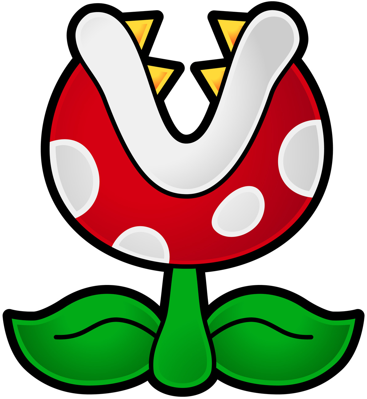 Super Paper Mario Piranha Plant Clipart - Paper Mario Sticker Star Piranha Plant...