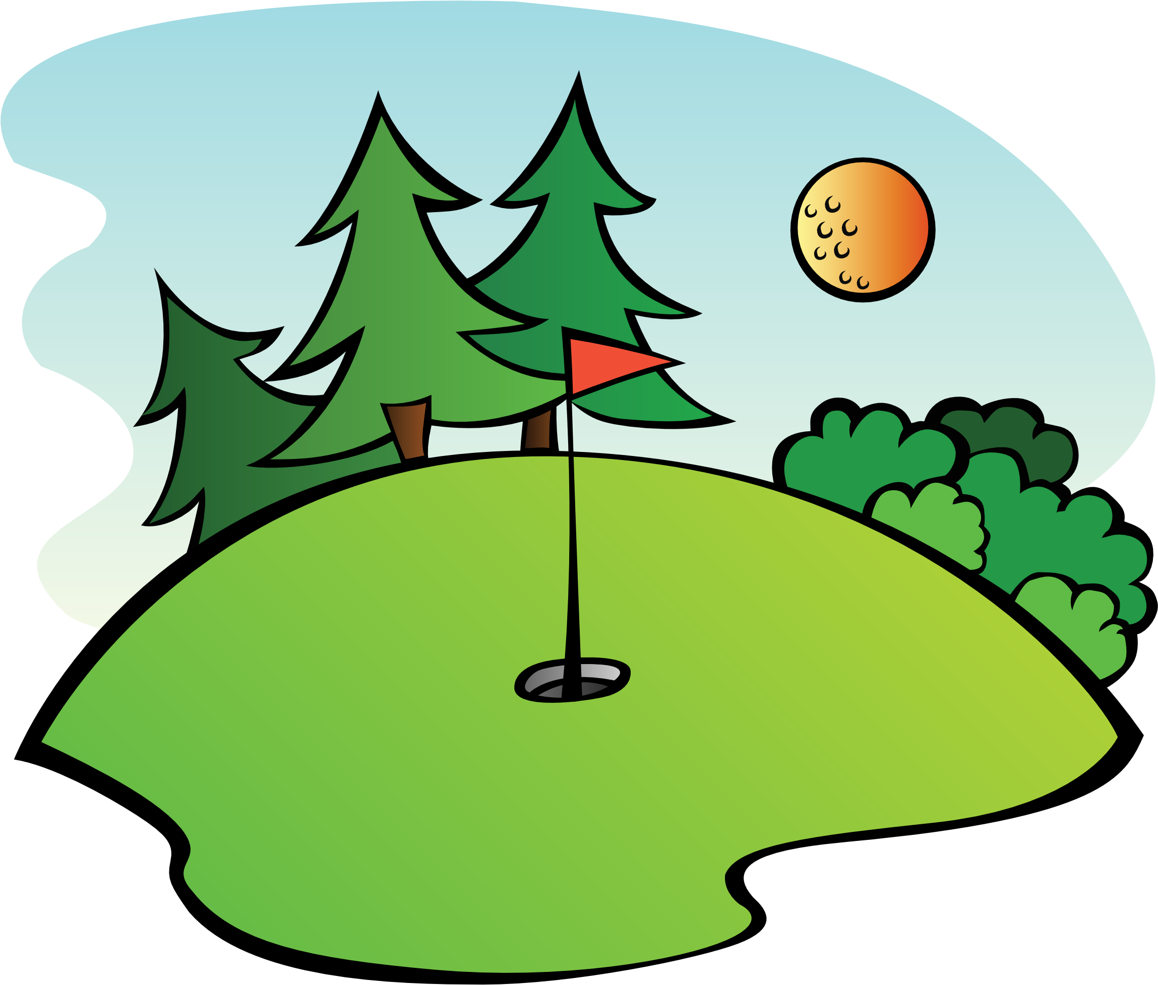 Redneck - Golf Clip Art.