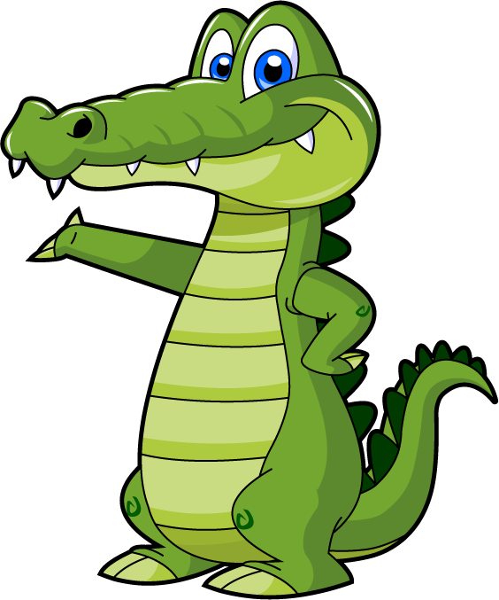Alligator For Teachers Clipart Collection - Alligator Cartoon (564x677)