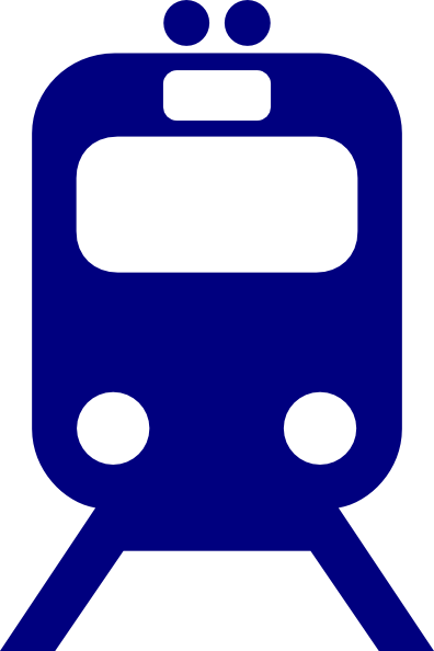 Train Icon Png Blue (396x594)